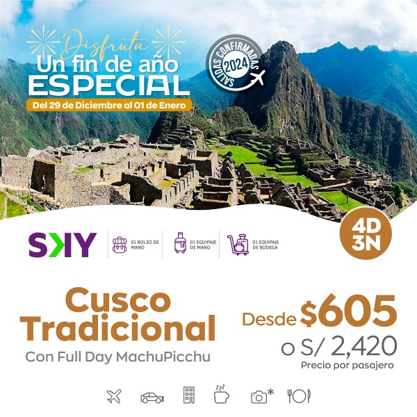 Cusco con MachuPicchu